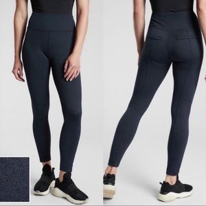 Athleta Delancey Herringbone Tight Black Large